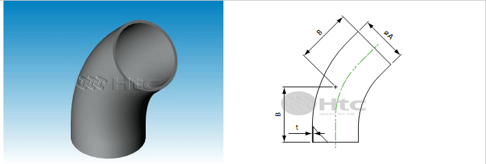 HTC 16-100 45度加長型彎頭-真空連接件計(jì)