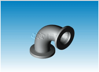 HTC KF16-KF50 KF法蘭 90度彎頭-真空連接件計(jì)